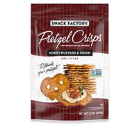 Snack Factory Pretzel Crisps| Honey Mustard and Onion| 7.2 Ounce