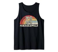 Snack Goals Retro Rainbow Ice Cream Cupcake Tank Top