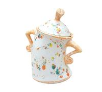 Snack Jar - Resin, 15cm | Sealed Canister Decor, Practical Storage For Apartment Dorm Craft Room Nightstand - Bookshelf Bathroom Counter, Keeps Contents Fresh 5.9in