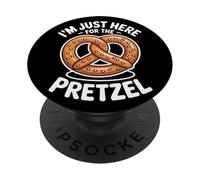 Snack Lovers I'm Just Here For The Pretzel PopSockets Adhesive PopGrip
