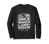 Snack Manager Laundry Operator Mom Life Household Long Sleeve T-Shirt