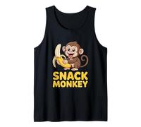 Snack Monkey Cute Banana Cartoon Happy Monkey Tank Top