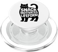 Snack Motivated Lifeform Funny Fat Cat PopSockets PopGrip for MagSafe