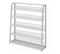 snack organiser， Candy 5 Tiers Wall Mounted Supermarket Retail Counter Snack Organizer(White,60 * 15 * 6cm)