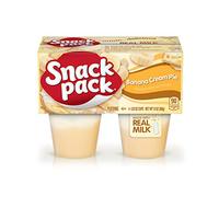 Snack Pack Banana Cream Pie Pudding Cups, Set of 4