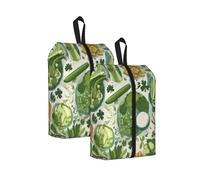 Snack Platter Printed Travel Shoe Storage Bag Waterproof Jacquard Fabric is Lightweight, with Strong Handle and Central Zipper.
