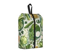 Snack Platter Printed Travel Shoe Storage Bag Waterproof Jacquard Fabric is Lightweight, with Strong Handle and Central Zipper.