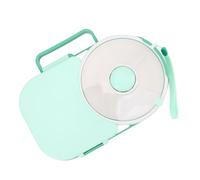 Snack Rotating Container, Divided Fruit & Snack Tray with Lid, Damp Proof Fruit Spinner Organizer, Portable Snack Container for Home Offce, for Kids Lunch Snacks (Green)