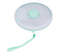 Snack Rotating Container, Snack Rotating Serving Tray Portable Rotating Snack Box Divided Leak Proof Rotating Snack Container for Outdoor (Green)