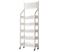 Snack Shelf Organizer,Supermarket Display Shelf, Drinks/Small Food/Toys Storage Rack Against The Wall, Floor-Standing Movable Organizer for Pharmacy/Kitchen/Convenience Store (Colo