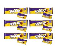 Snack Shortcake Chocolate Biscuits, Milk Chocolate Covered, Vegetarian, 5x20g Multipack,Pack Of 6