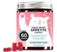 Snack Smart Appetite Control Gummies - with Chromium Picolinate and Choline - No Added Sugars, Vegan - 60 Pieces (1 Month Supply) - Bears with Benefits