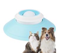Snack Spin for Dogs, Calming Lick Bowl with Ball, Licky Bowl for Dog, Silicone No Spill Bowls with Suction Base for Dogs and Cats (Blue-A)