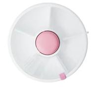 Snack Spinner Swivel Storage Kids Portable Melon Candy Seeds Organizer Storage Boxes Snack Container for Kids (Coral Pink)