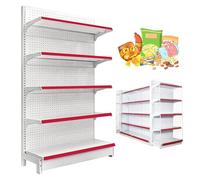Snack Storage Rack Retail Display Rack Snack Shelf Organizer Supermarket Display Rack，Commercial Display Racks for Retail Store Shelves, 5-Layer Display Shelf, Large Stand Snack Organizer Ra