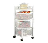 Snack Storage Rack - Rotatable Multi-Layer Organizer for Fruits and Vegetables, Large Capacity Kitchen Shelf for Easy Access