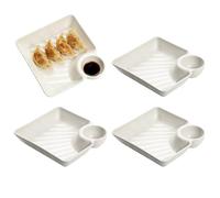 Snack Tray, Modern Non-Slip Food Safe Presentation Tray - Portable Dinner Tray Snack Plate - for Party Home Restaurant Lunch Charcuterie Appetizer Dessert Fruits