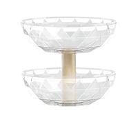 Snack Tray Shaped Sweet Organizer Kitchen Food Container Home | Removable 2-tier candy holder with lid for chips, seasonings and dried fruits