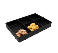 Snack Tray, Silicone Display Plate, Split Snack Container, Candy Bowl, for Home, Bar, Camping, Party, Family Party, Picnic, Food, Dessert, Biscuits, Sweets, Cheese