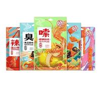 Snacking Spicy Strip Small Gluten Sweet Spicy Flavor Chinese Snacks Instant Snacks Leisure Snacks Spicy Snacks ，Spicy snacks，Multi flavor Spicy stick，Leisure snack gift pack (Mix and Match Flavors,8 bags)