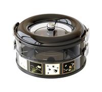 Snackle Box Container - Vintage Serving Platter Organizer, Compartment Food Display Case | Decorative Treat Storage | Ideal Vegetables Sweets Nuts Fruit Strawberries Picnic Home Party Table Use