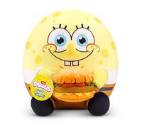 Snackles 14-inch Licensed Character SpongeBob Squarepants Plush by ZURU, Soft Doll and Cuddly Pillow Toy with Snack Accessory, 35 cm