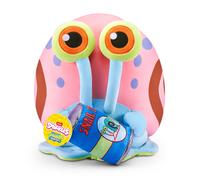 Snackles 14-inch Licensed Character SpongeBob Squarepants Plush (GARY THE SNAIL) by ZURU, Soft Doll and Cuddly Pillow Toy with Snack Accessory