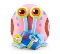 Snackles 14-inch Licensed Character SpongeBob Squarepants Plush (GARY THE SNAIL) by ZURU, Soft Doll and Cuddly Pillow Toy with Snack Accessory