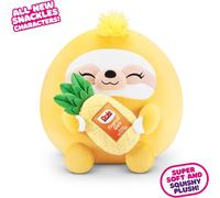 SNACKLES 14" PLUSH SLOTH HOLDING DOLE TROPICAL GOLD PINEAPPLE FRUIT SOFT TOY