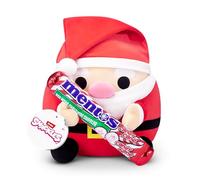 Snackles Christmas 35 cm, Santa Claus and Candy Cane Mentos by ZURU Cuddly Squishy Comfort Plush with License Snack Brand Accessory (Santa Claus, Candy Cane Mentos)