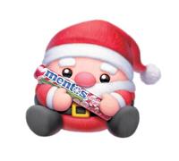 Snackles Christmas 35 cm, Santa Claus and Candy Cane Mentos by ZURU Cuddly Squishy Comfort Plush with License Snack Brand Accessory (Santa Claus, Candy Cane Mentos)