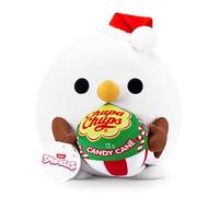 Snackles Christmas 35 cm, Snowman and Candy Cane Chupachups by ZURU Cuddly Squishy Comfort Plush with License Snack Brand Accessory (Snowman, Candy Cane Chupachups)