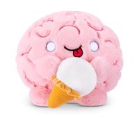 Snackles Core Series 2 8-Inch Snackle Plush (Brain with Ice Cream) by ZURU - Super-Soft Collectible Plush Toy Featuring a Fun Snack Brand Accessory and Adorable Character Design