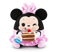Snackles Disney 14-inch Plush Minnie&Chocolate cake (MINNIE) by ZURU, Plush with Snack Accessory