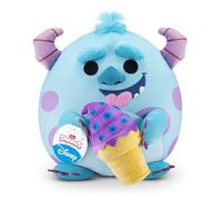 Snackles Disney 14-inch Plush Sulley&lce cream (SULLEY) by ZURU, Plush with Snack Accessory