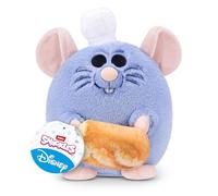 Snackles Disney 8-Inch Plush Toy (Remy & Baguette) by ZURU - Ultra-Soft Stuffed Animal with Snack Accessory, Collectible Cuddly Plush for Kids, Tweens, Teens & Disney Fans