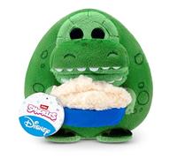 Snackles Disney 8-Inch Plush Toy (Rex & Popcorn) by ZURU - Ultra-Soft Stuffed Animal with Snack Accessory, Collectible Cuddly Plush for Kids, Tweens, Teens & Disney Fans