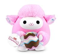 Snackles Easter Lamb 20 cm by ZURU, Cuddly Plush with Cake Accessory, Easter Gift for Kids