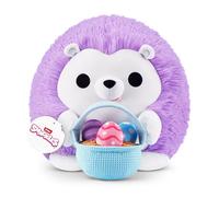 Snackles Farm animals, Hedgehog, 35 cm Cuddly Squishy Comfort Plush with License Snack Brand Accessory, Farm animals theme (Hedgehog, Basket of Candies)