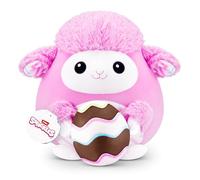 Snackles Farm animals, Lamb, 35 cm Cuddly Squishy Comfort Plush with License Snack Brand Accessory, Farm animals theme (Lamb, Cake)