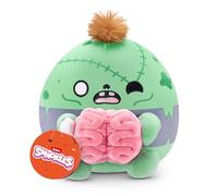 Snackles Halloween Series 1 8-inch Plush Zombie with Brain (ZACK) by ZURU, Plush with Snack Accessory