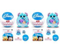 Snackles Licensed Character Disney 5-inch Plush by ZURU, Plush with Snack Accessory, Random (Pack of 2)