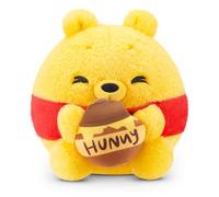 Snackles Licensed Character Series 2 8" Disney Pooh with Honey by ZURU | Officially licensed plush; ultra-soft & huggable; comes with a snack accessory; collectible; birthday & holiday gift