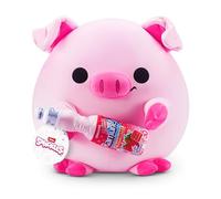 Snackles Licensed Series 3 14-inch Plush Piggy with Sangaria Strawberry Ramune (ANNA) by ZURU, Plush with License Snack Brand Accessory