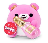 Snackles Love Edition Bear Plush Toy 8-Inch by ZURU - Ultra-Soft Stuffed Animal with Champagne Accessory, Cuddly Collectible for Kids Tweens Teens, Gifting