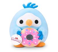 Snackles Non-Licensed Series 1 8-inch Plush Dodo Bird with Donut (DANIEL) by ZURU, Plush with Snack Accessory