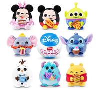 Snackles Licensed Character Disney 5-inch Plush by ZURU, Plush with Snack Accessory, Random