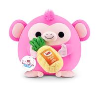 Snackles Series 2 Wave 2, Snack Swap, Monkey, 20 cm by ZURU Cuddly Squishy Comfort Plush with License Snack Brand Accessory (Monkey, Dole Pineapple)