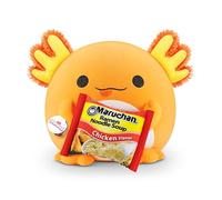 Snackles Super Sized 35 cm, Axolotl (Maruchan), by ZURU Cuddly Squishy Comfort 35 cm Plush with License Snack Brand Accessory (Axolotl)