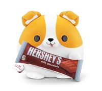 Snackles Super Sized 35 cm, Corgi (Hershey's Milk Chocolate), by ZURU Cuddly Squishy Comfort 35 cm Plush with License Snack Brand Accessory (Corgi)